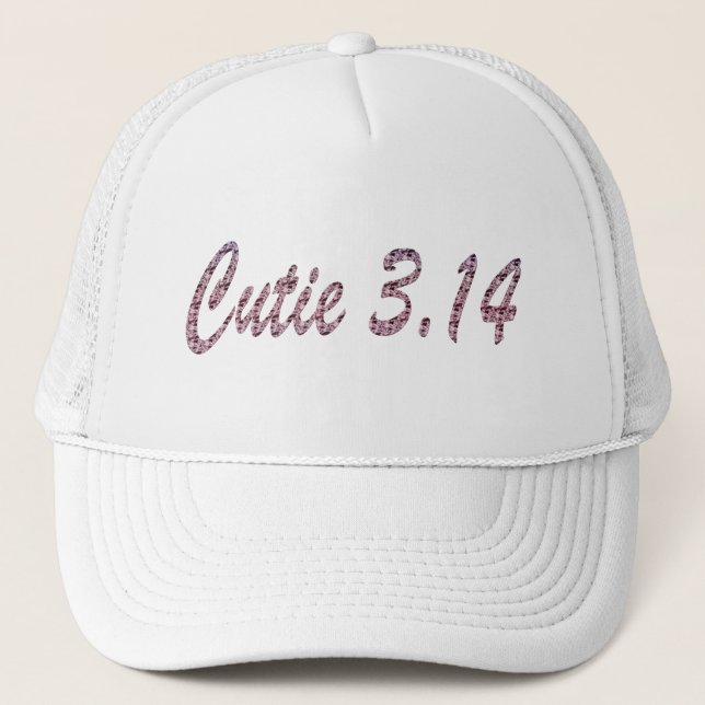 Gorra De Camionero Cutie 3.14 Pi Day Pink (Anverso)