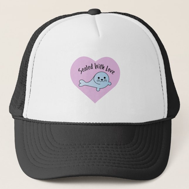 Gorra De Camionero Cuto sellado con amor (Anverso)