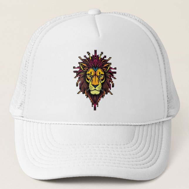 Gorra De Camionero „CyberLion – Die Energie des digitalen Königs“ (Anverso)