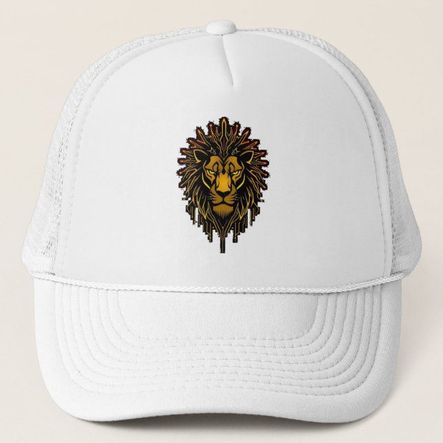 Gorra De Camionero „CyberLion – Die Energie des digitalen Königs“ (Anverso)