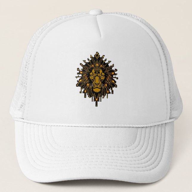 Gorra De Camionero „CyberLion – Die Energie des digitalen Königs“ (Anverso)