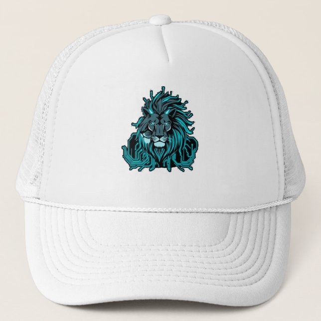 Gorra De Camionero „CyberLion – Die Zukunft hat eine Mähne“ (Anverso)