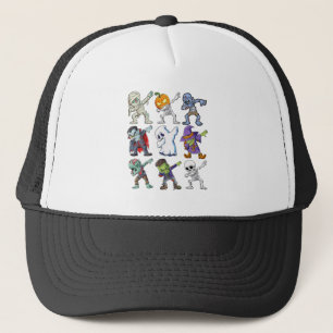 Gorra De Camionero Dabbing Halloween Boys Skeleton Zombie Mummy