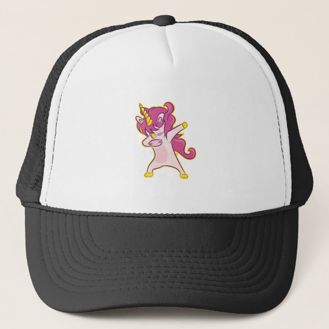 Gorra De Camionero Dabbing Unicorn (Anverso)