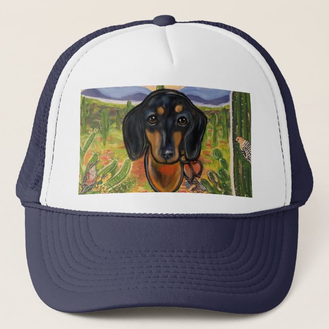 GORRA DE CAMIONERO DACHSHUND (Anverso)