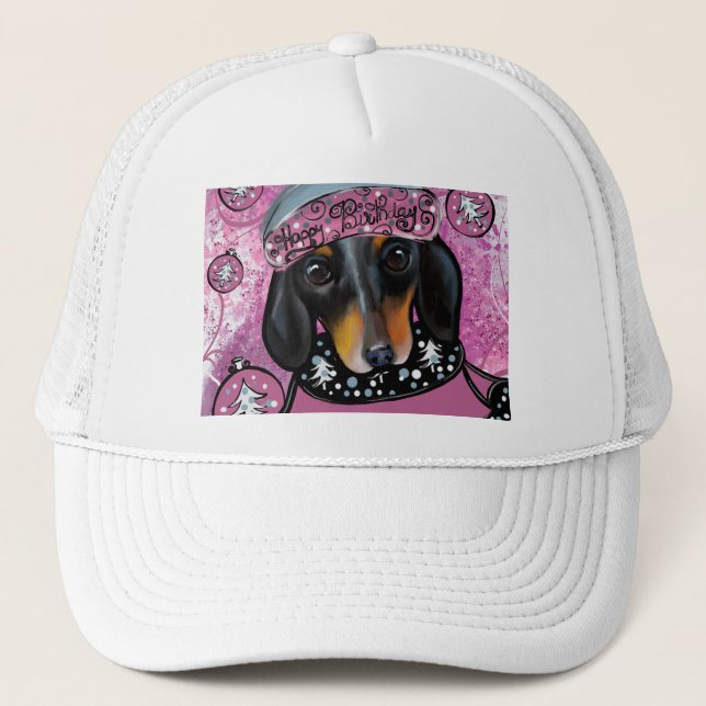 GORRA DE CAMIONERO DACHSHUND (Anverso)