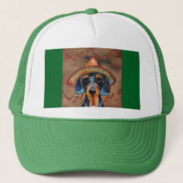 Gorra De Camionero Dachshund Cinco de Mayo