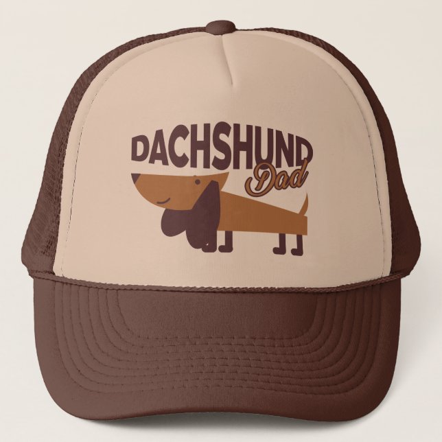 Gorra De Camionero Dachshund Dad Trucker Hat (Anverso)