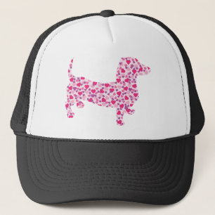 Gorra De Camionero Dachshund Hearts