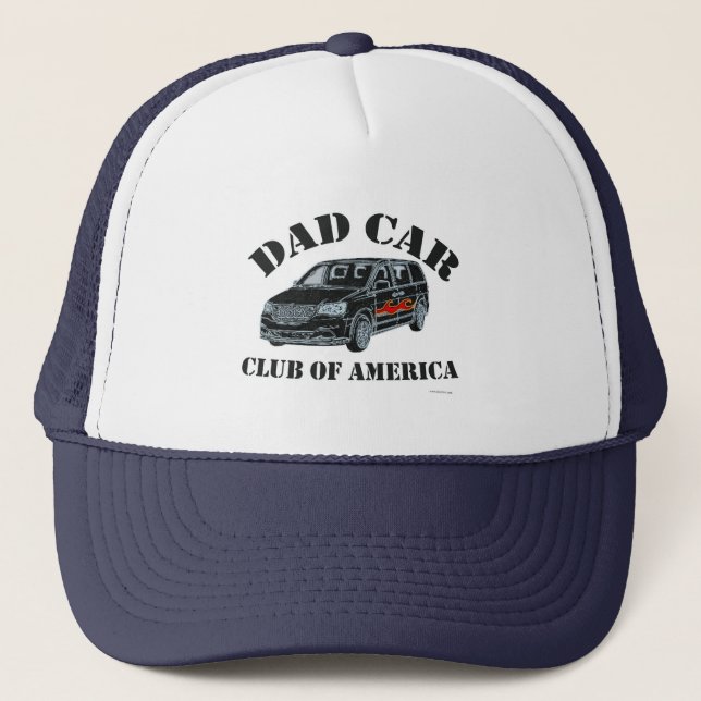 Gorra De Camionero Dad Car Club Funny Parody Motto (Anverso)