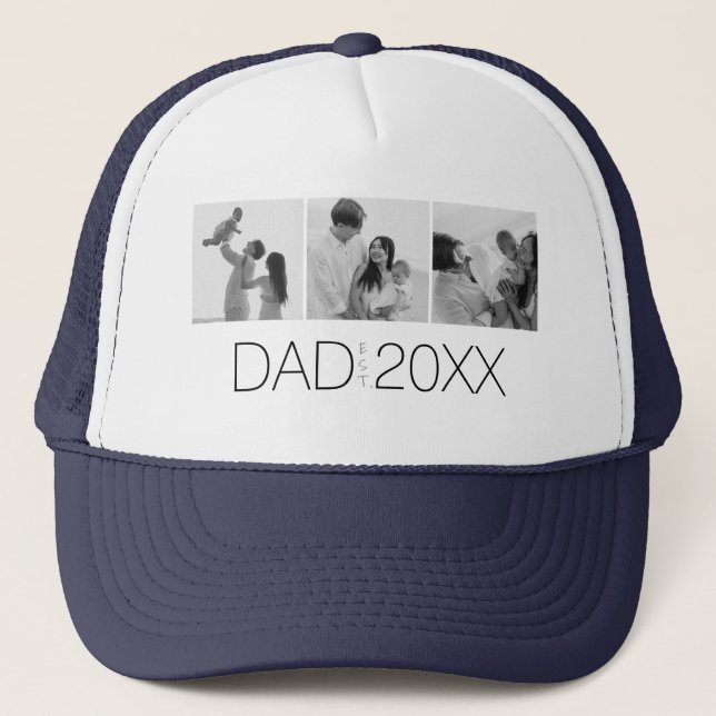 Gorra De Camionero Dad Established three-photo Modern  (Anverso)