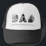 Gorra De Camionero DAD Happy Fathers Day Photo<br><div class="desc">Personalizar con texto para cualquier ocasión</div>