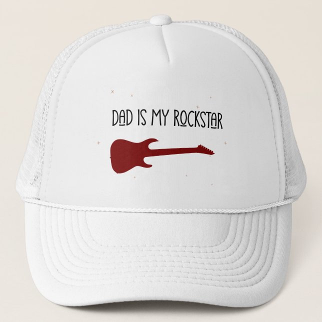 Gorra De Camionero Dad is my rockstar (Anverso)