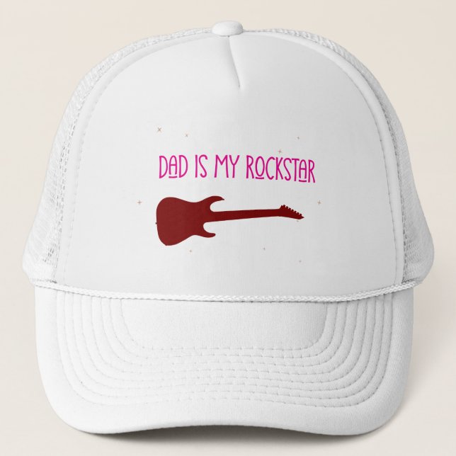 Gorra De Camionero Dad is my rockstar (Anverso)