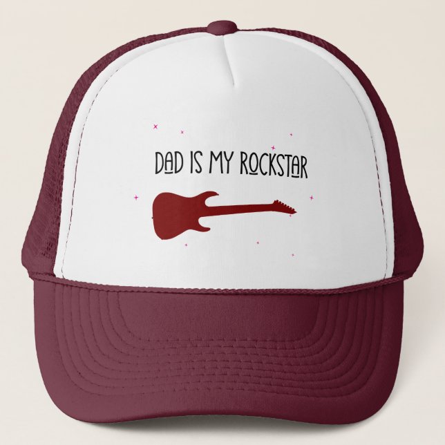Gorra De Camionero Dad is my rockstar (Anverso)