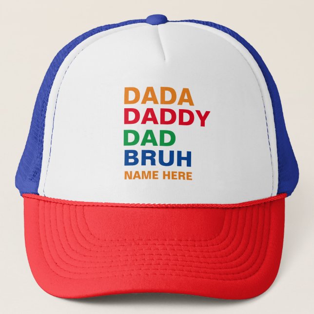 GORRA DE CAMIONERO DADA DADDY DAD BRUH (Anverso)
