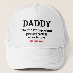 Gorra De Camionero DADDY del regalo del Día del Padre LA PERSONA MÁS 