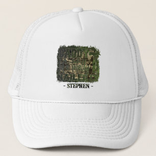 Gorra De Camionero Daddy Life. Completamente Enclavado - Camuflaje
