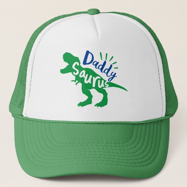 Gorra De Camionero Daddy Saurus T-Rex Silhouette (Anverso)