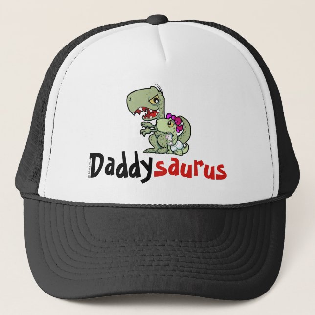 Gorra De Camionero Daddysaurus T-Rex Baby Girl (Anverso)