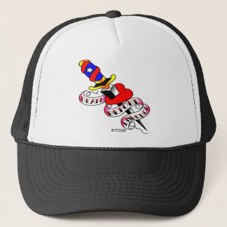 Gorra De Camionero Daga con muerte de corazón antes del tatuaje de la
