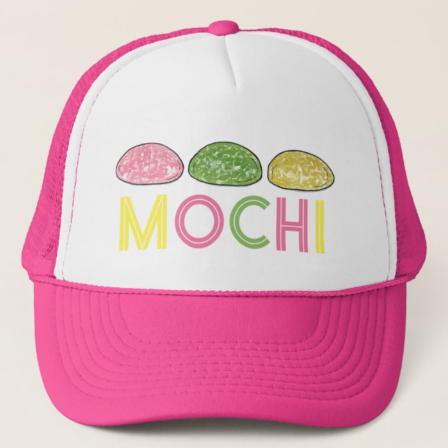 Gorra De Camionero Daifuku Mochi Comida japonesa de tarta de arroz de (Anverso)