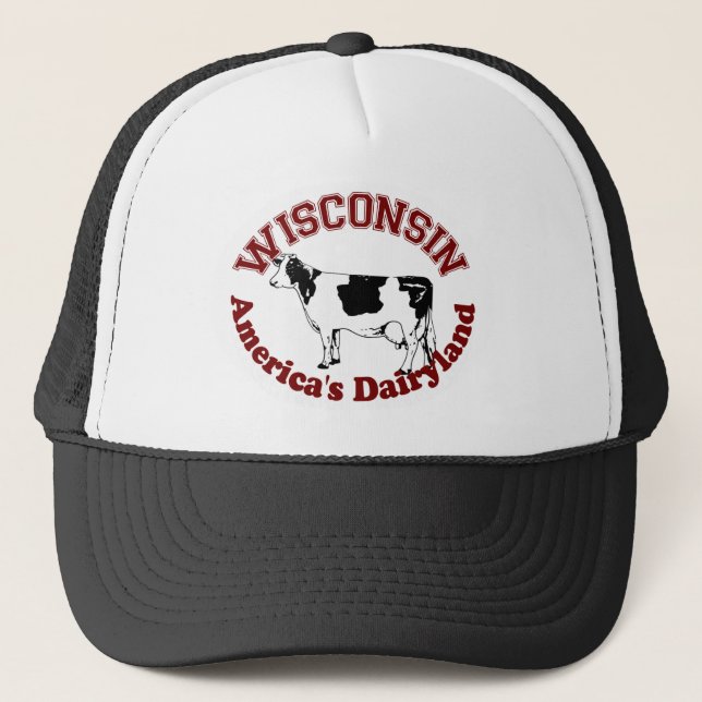 Gorra De Camionero Dairyland de Wisconsin América (Anverso)