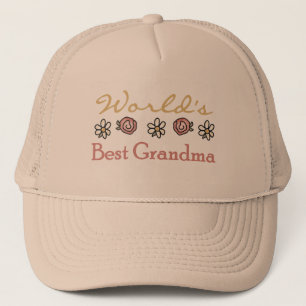 Gorra De Camionero Daisies y Rosas Mejor Abuela del Mundo
