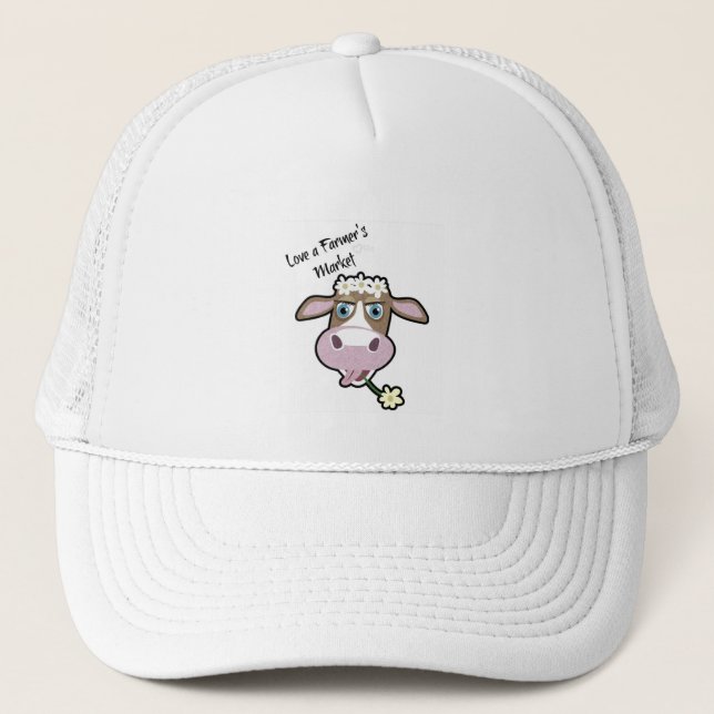 Gorra De Camionero Daisy, La Vaca, La Tapa Del Mercado (Anverso)
