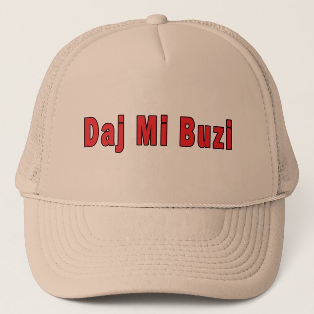 Gorra De Camionero Daj Mi Buzi - Dame un beso (Anverso)