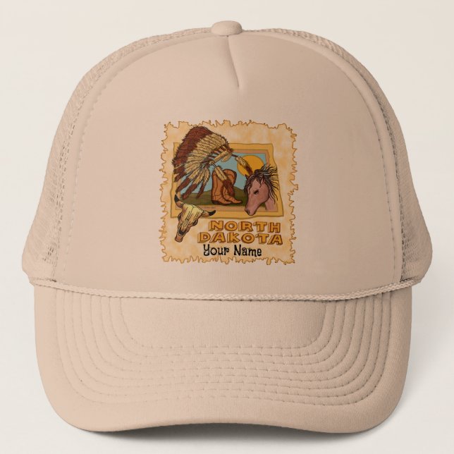 Gorra De Camionero Dakota del Norte (Anverso)