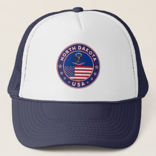 Gorra De Camionero Dakota del Norte, camiseta de Dakota del Norte, le