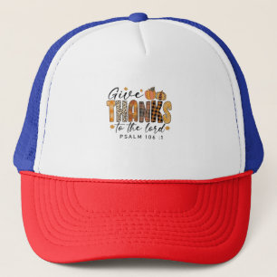 Gorra De Camionero Dale Gracias Al Pavo De Acción De Gracias Del Seño