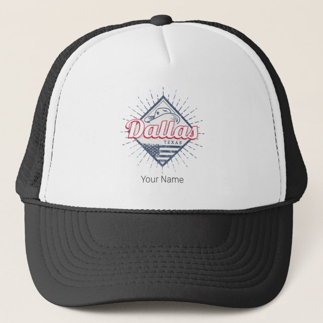 Gorra De Camionero Dallas Texas City Estados Unidos (Anverso)