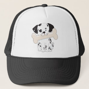 Gorra De Camionero Dalmatian con el hueso
