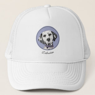 Gorra De Camionero Dalmatian Painting - Cute Original Dog Art