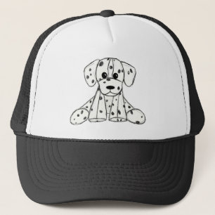 Gorra De Camionero Dalmatian stuffed dog drawing outline simple black