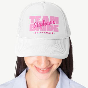 Gorra De Camionero Dama de Honor Ramas Nupciales Fiesta de Boda Retro