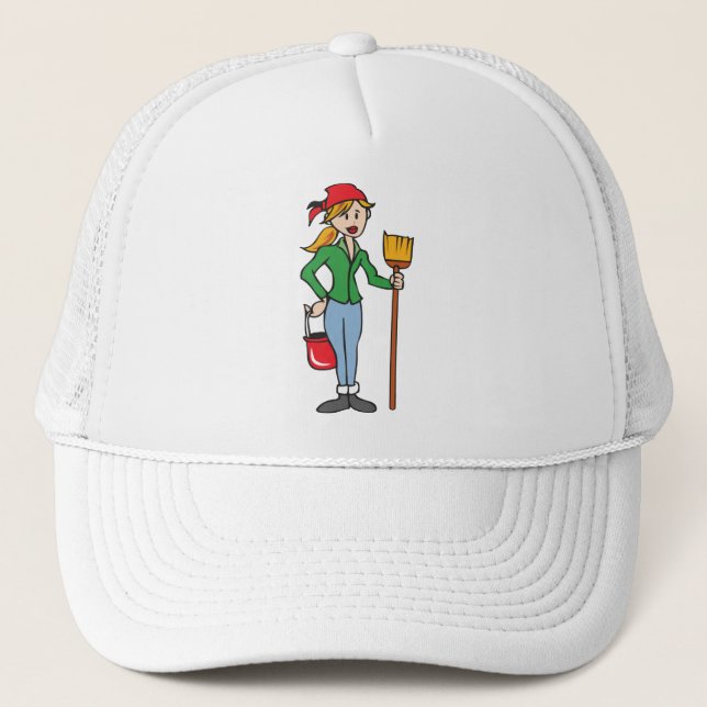 Gorra De Camionero Dama de limpieza (Anverso)