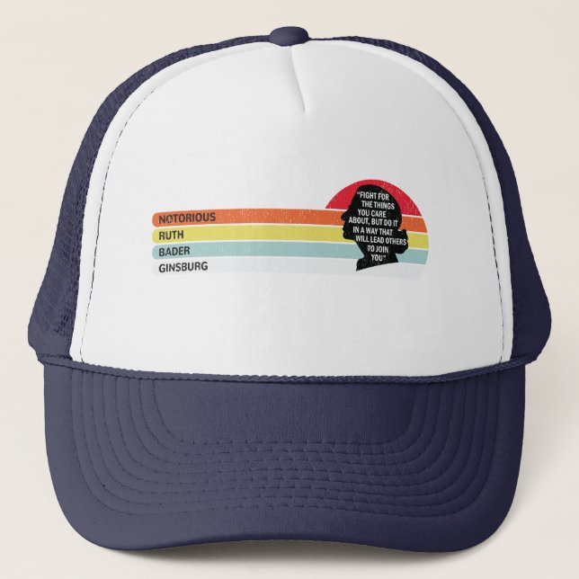 Gorra De Camionero Damas de RBG Ruth Bader Ginsburg (Anverso)