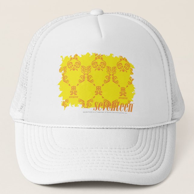Gorra De Camionero Damasco 2 amarillo-naranja (Anverso)