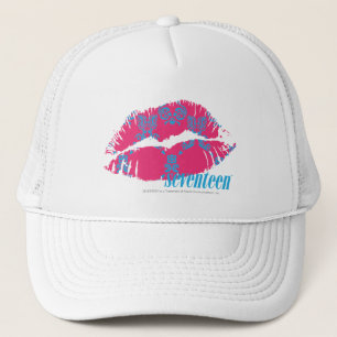 Gorra De Camionero Damasco Aguamarina-Magenta