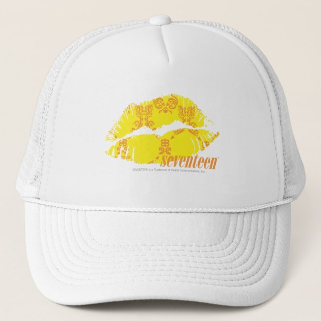Gorra De Camionero Damasco amarillo-naranja (Anverso)