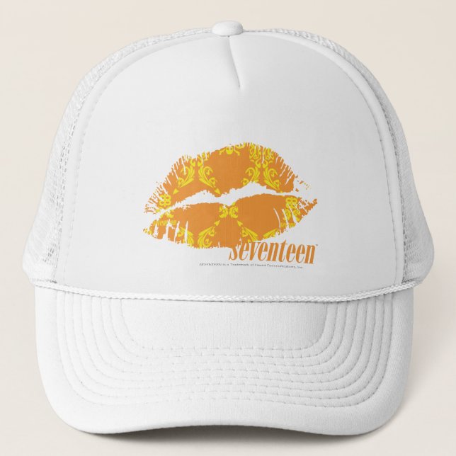 Gorra De Camionero Damasco naranja-amarillo (Anverso)