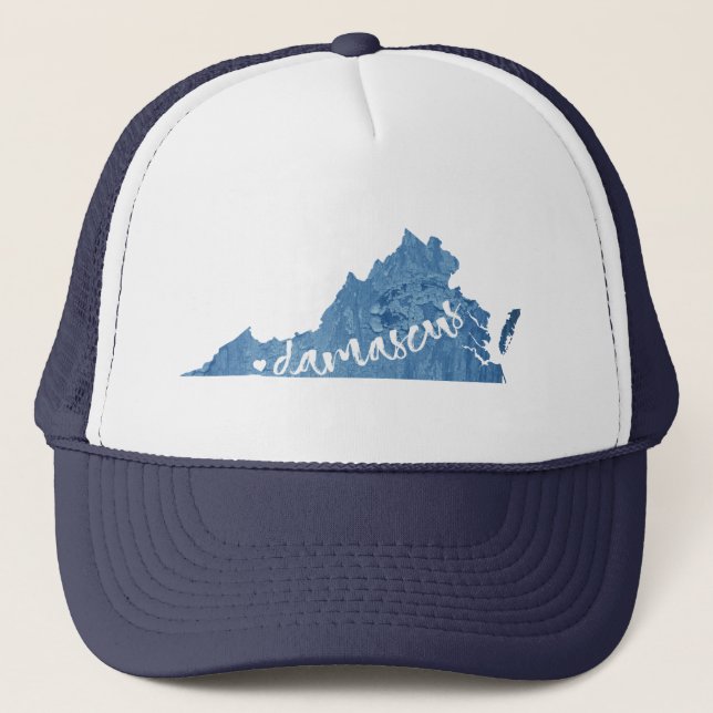Gorra De Camionero Damasco, Virginia Wood Grain (Anverso)