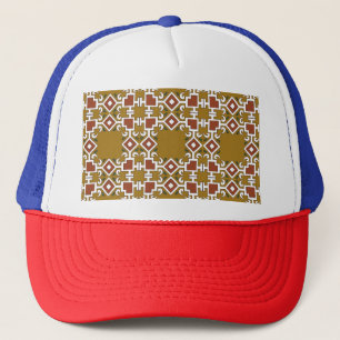 Gorra De Camionero Damask sin soldadura: fondo de patrón vintage