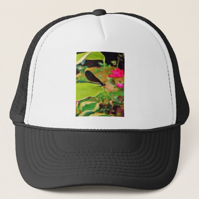 Gorra De Camionero Damselfly y Rosa (Anverso)