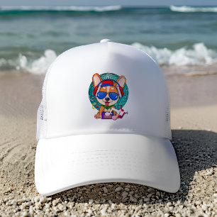 Gorra De Camionero Dancing Corgi Kawaii Cute