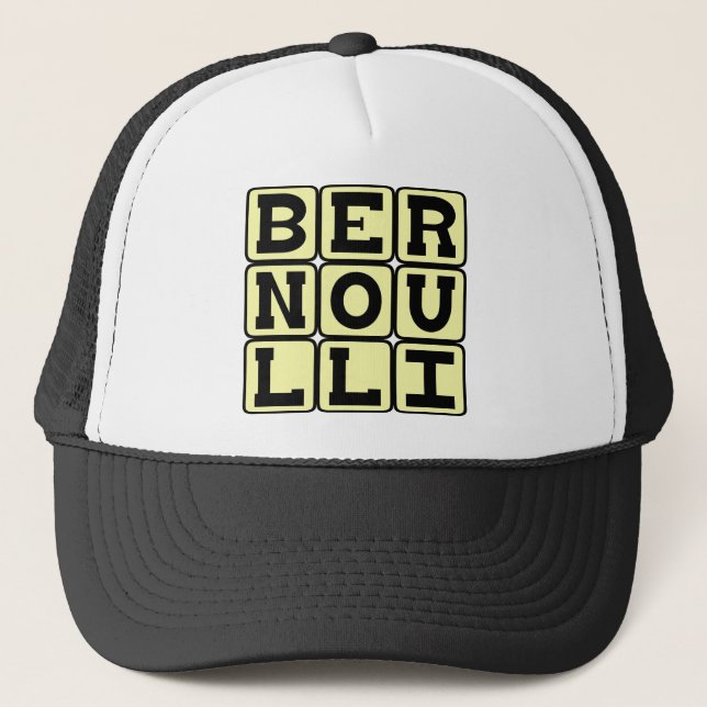 Gorra De Camionero Daniel Bernoulli, del principio Bernoulli (Anverso)