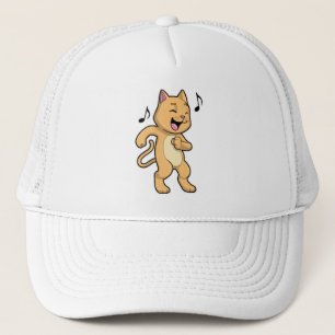 Gorra De Camionero Danza de música de gato